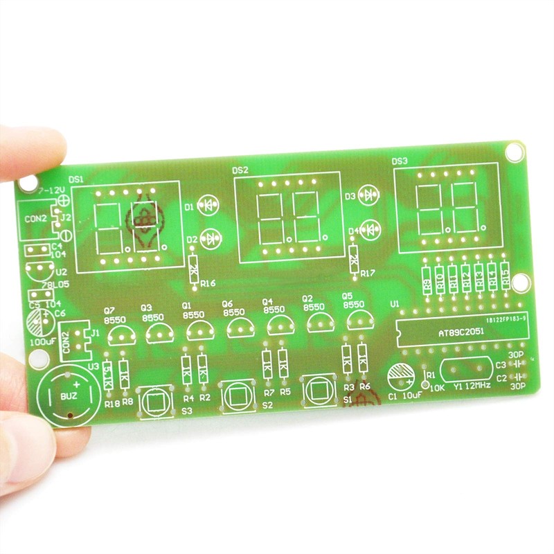 Gikfun 6 Bits Digital LED Electronic Clock DIY Kits PCB