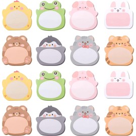 Sticky Notes, Stationery, Sticky Notes, Cute, Memo, Information Sticker, 8 Types, 16 Bookmarks, 320 Sheets, Animal Shape, Bookmark, Study, Work, Cute