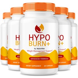 (5 Pack) Hypo Burn+ Capsules – Premium Blend for a Balanced, Active Lifestyle, Designed to Help You Feel Energized, Confident and Aligned with Your Health Goals, Just 2 Easy Pills Daily (300 Capsules)