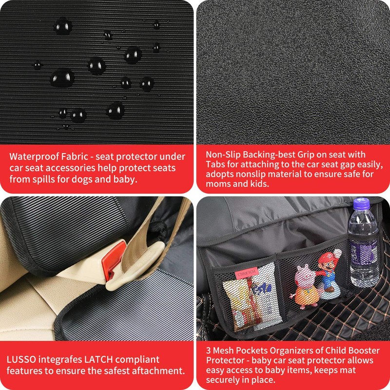 Kaiphy Car Seat Protector - Seat Protection Mat - Thick