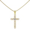 Cross Necklace with Extended Length Chain, 23.6'' Extra Long Cross