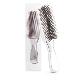 Daily Gard Detangling Hair Brush, Dry and Wet Detangler Hair Brush for Women and Men, Massager Scalp Brush for Straight/Curly/Thick/Long/Wavy/Damaged Hair, Silver