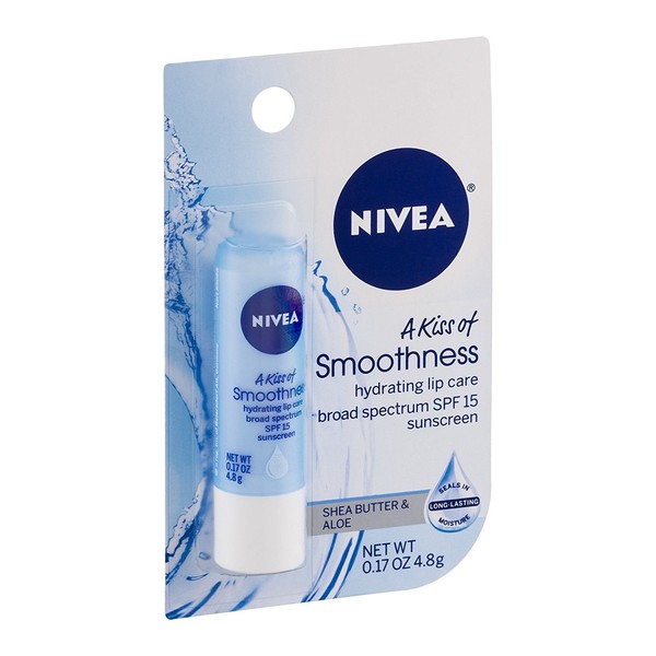 Nivea A Kiss of Smoothness Hydrating Lip Care SPF 10-0.17 oz