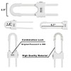 4 Pack Child Proof Sliding Cabinet Door Code Locks Baby