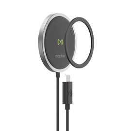 ZAGG mophie Snap+ Wireless Charger, 15W, Fast Charging, MagSafe Compatible, Qi-Enabled, Black