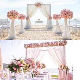 Sggvecsy Sggvecsy Cherry Blossom Garland Artificial Cherry Flower Vines 2 Pack Hanging Silk Flowers Garland for Home Wedding Garden Party Arch Office Decor (Pink)