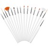 Kissral 20 pcs Nail Art Brush Set with Diamond Dotting