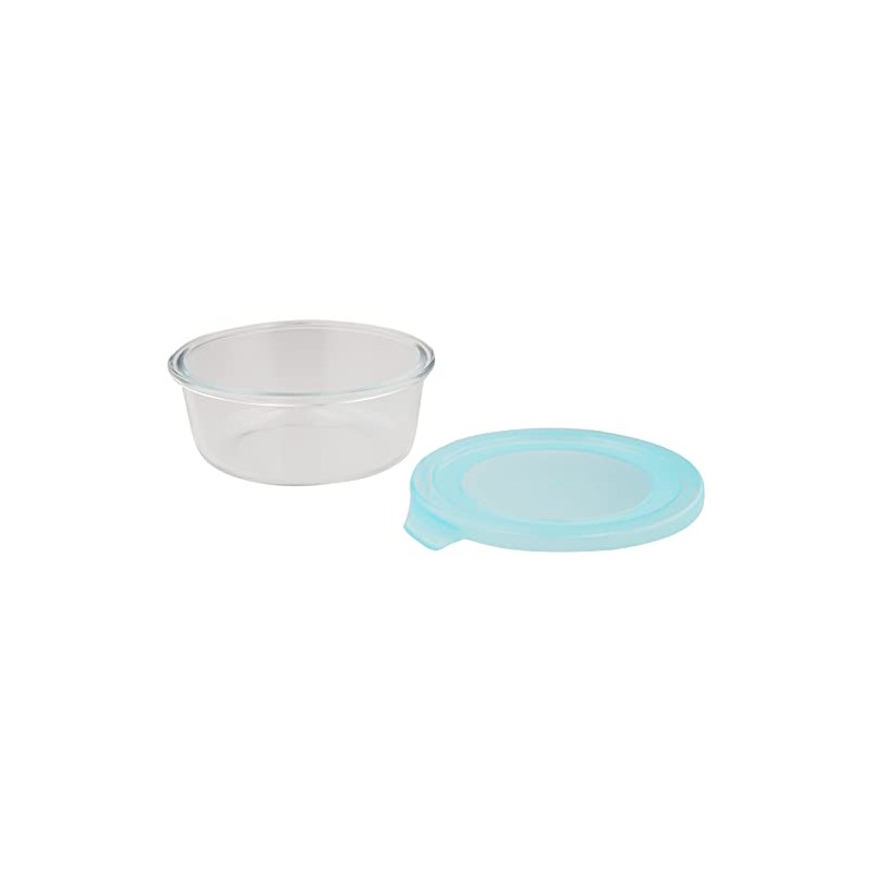 Pearl Metal HB-2852 Storage Container, Heat Resistant, Round Shape, 21.7