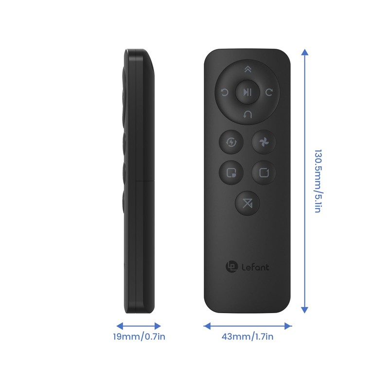 Lefant Remote Control, Schedule Time, Control Cleaning Modes, Adjust Suction,