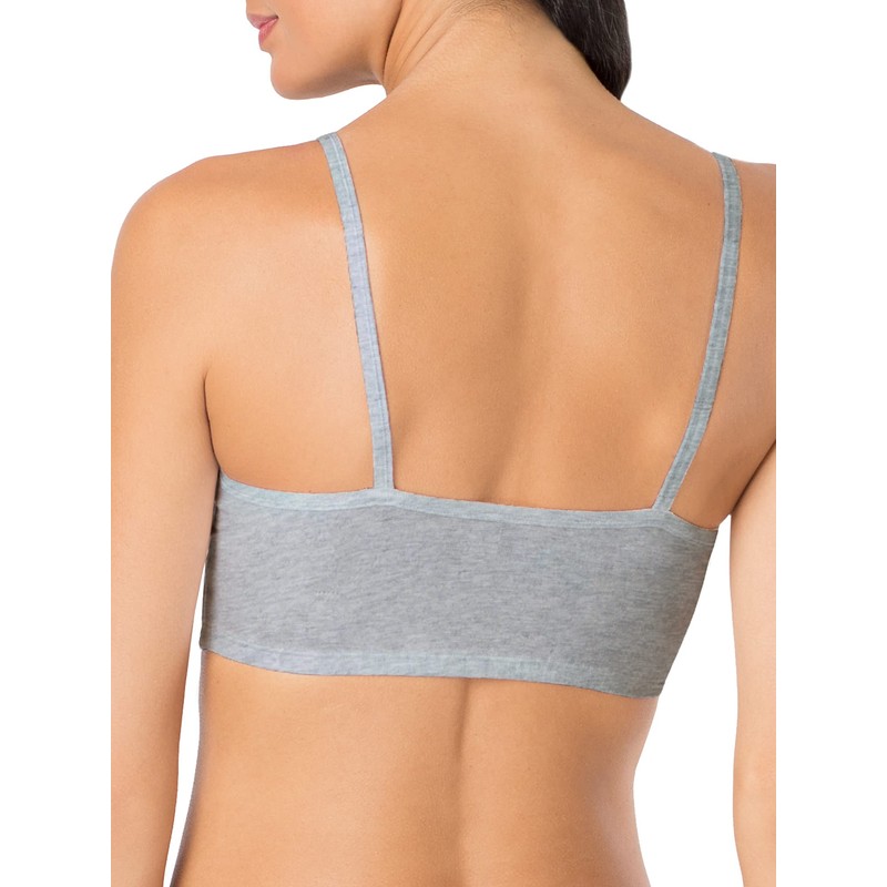 Fruit of the Loom Women's SPAG Sports Bra, White/Heather Gray/Black,