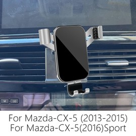 LUNQIN Car Phone Holder for Mazda CX-5 CX5 2013 2014 2015 and Mazda CX-5 2016 Sport Auto Interior Accessories Best Cell Phones Mount Cellphone Mobile Cradle Charging Navigation Bracket Air Vent Stand