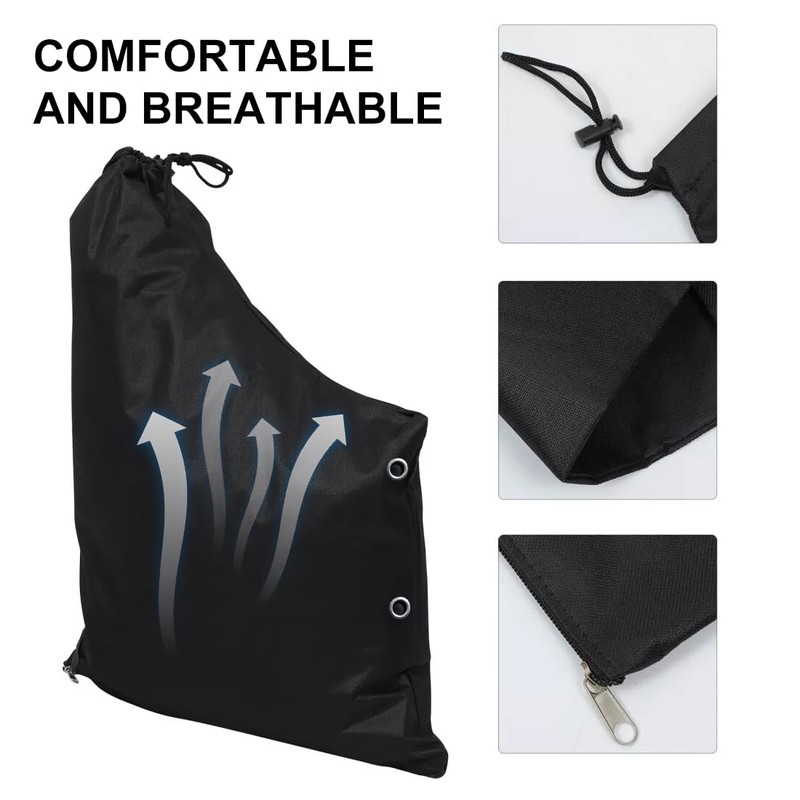 WeddHuis Leaf Vacuum Collector Bag Waterproof Breathable Oxford Zipper Garden