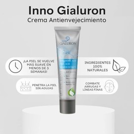Punta Belleza | Inno Gialuron – Crema Antiarrugas y Suero Facial con Ácido Hialurónico + Parches para Ojos de Hidrogel | Ácido Hialurónico, Colágeno y Centella Asiática 60 piezas