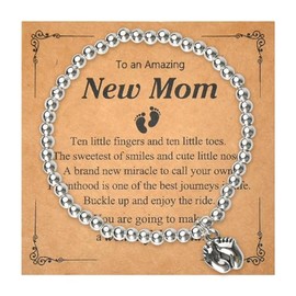 First Mothers Day Gifts for Mom Mother Birthday Gifts for New Moms Bracelet With Birthstones Bracelets for Women Mom To Be Gifts for First Time Mom Gifts Bracelet Beads