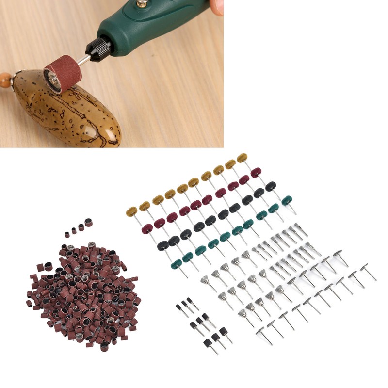 423Pcs Sanding Drum Sleeves Buffing Polishing Wheel Set Drums Mandrels