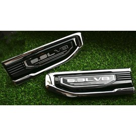 Pair New 5.3L V8 Driver Side Vent Right Left 3D Badge Emblems Replacement for 19-25 GMC Sierra 1500 GM 84431310 (Chrome Black)