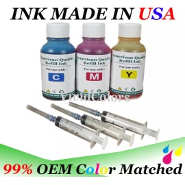 For HP Ink refill kit  Color CMY for ALL HP 60/61/62/63/64