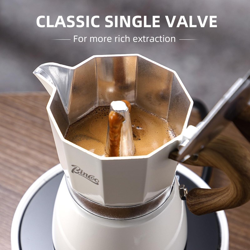 Espresso Maker Stovetop,Camping Moka Pot 2 Cup/120ML,Stove Top Espresso Italian