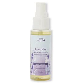 100% PURE Lavender Niacinamide Pore Minimizer Tonique Facial Purify & Tone Skincare with Witch Hazel Balancing Face Mist Helps Calm Firm & Minimize The Look of Pores & Wrinkles, Vegan - 1.7 fl oz