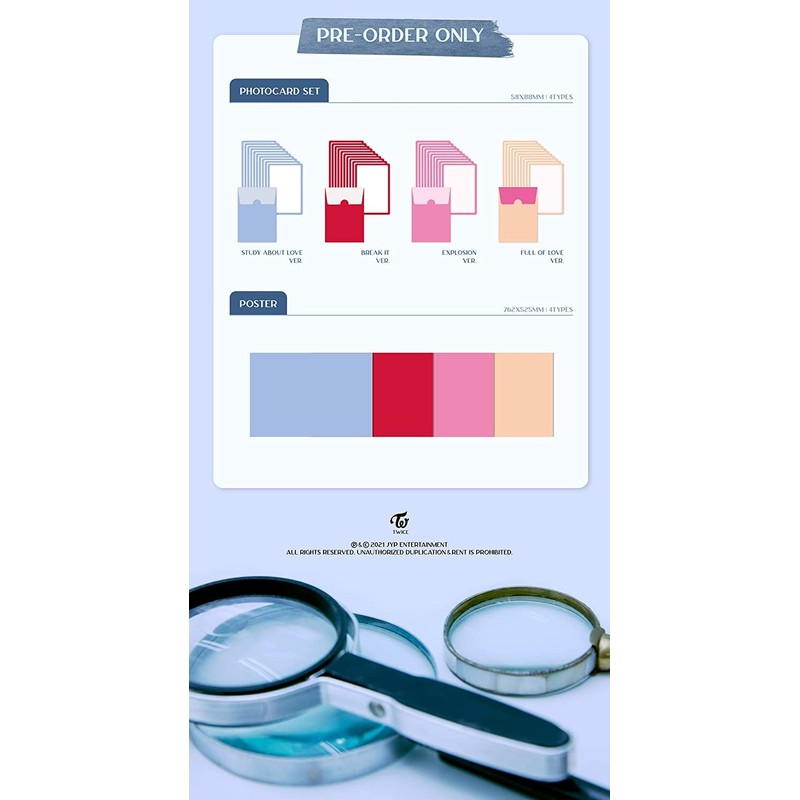 TWICE Formula of Love: O+T=<3 (Vol.3) Album + PreOrder Benefit