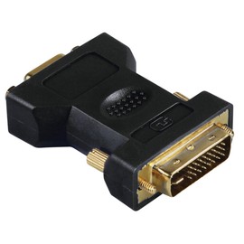 Hama DVI - VGA adapter, DVI plug - VGA coupling, gold-plated, shielded