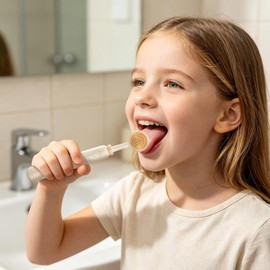 Raspador de lengua portátil de doble cara con cabezales para aliento fresco