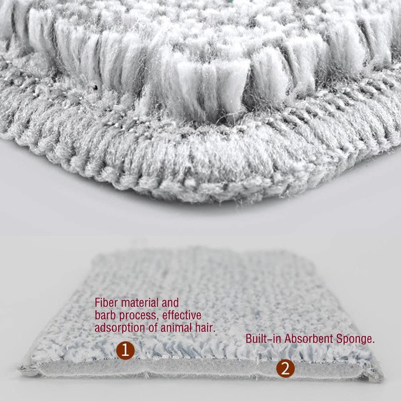 youshangjia Wet Mopping pad24.6inch5.03inch para mopa lavable Refill seco y