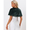 Allegra K Faux Fur Shawl Shrug for Women's Bridal Stoles