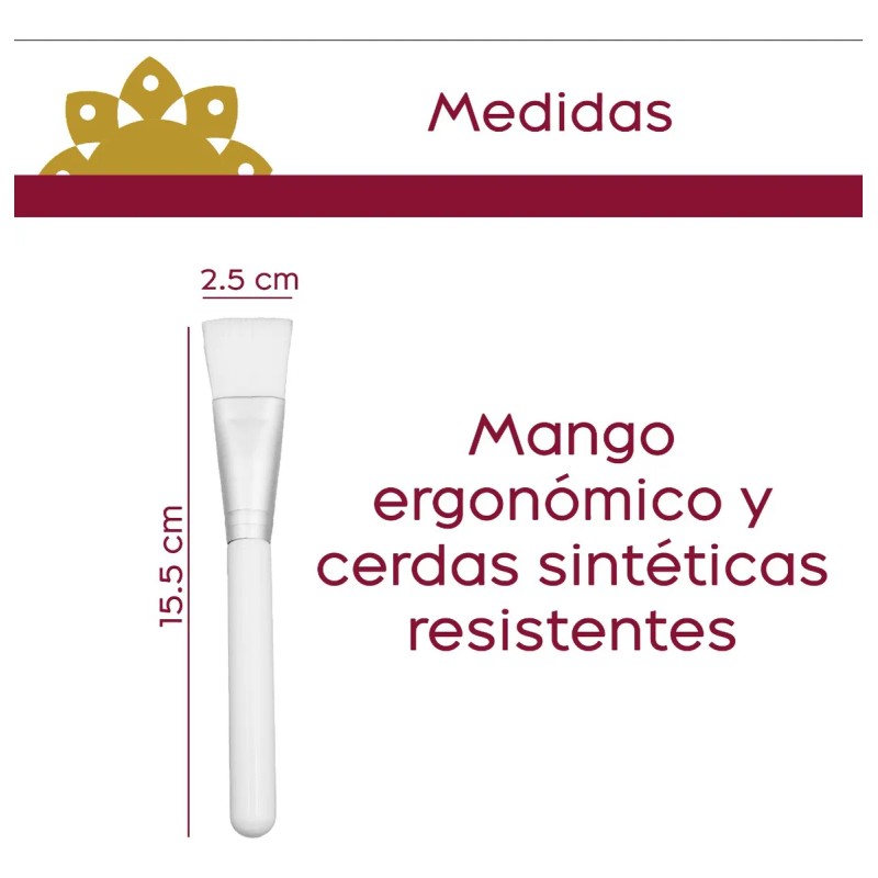 Brocha Facial Para Mascarillas Kit 5 Pzas. Envío Gratis