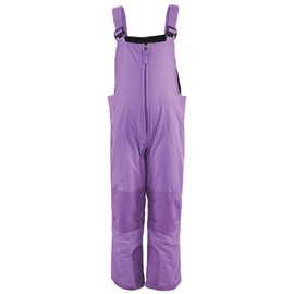 Hudson Baby Unisex Snow Bib Overalls, Solid Purple, 18-24 Months