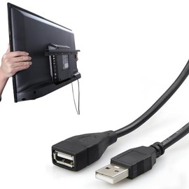 Roku USB Power Extender Cable - Smart TV Wall Mount USB Port Extender for Fire TV & Roku Streaming Stick+