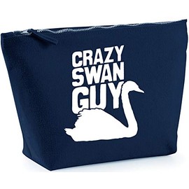 Hippowarehouse Crazy swan guy printed make up cosmetic wash bag 18x19x9cm