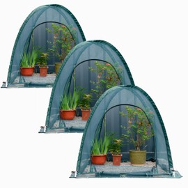 Pop up Gardening Net Cover,36x36x39 inch Pack of 3 Pest Guard Cover for Vegetables Fruits Durable Plant Gardening Net Pop-Up Chicken Pen for Small Animals Outdoor Run and Pet Enclosure