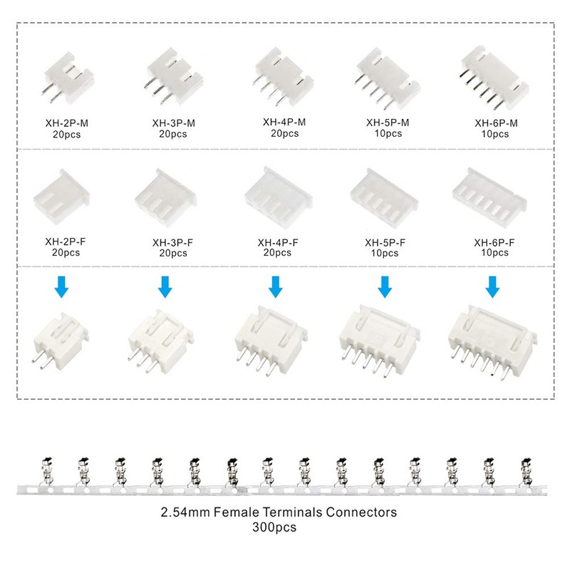 IZOKEE XH Connector Kit with Base Post Housing Contact Pin