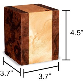 Chateau Urns - Chateau Collection - Keepsake Cremation Urn - Wooden Memorial Box for Ashes - Small (up to 29 lbs) - Labarde