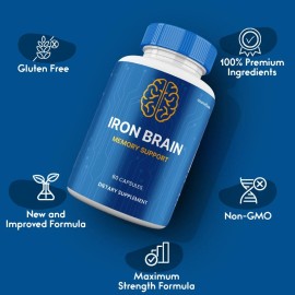 Iron Brain Capsules, Max Strength, IronBrain Supplement Neuro Health (1 pack)