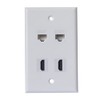 HDMI Ethernet Wall Plate - 2 HDMI 2 Cat6 RJ45