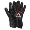 SELECT 90 Flex Pro Goalkeeper Gloves, Black/Red V24, Size 8