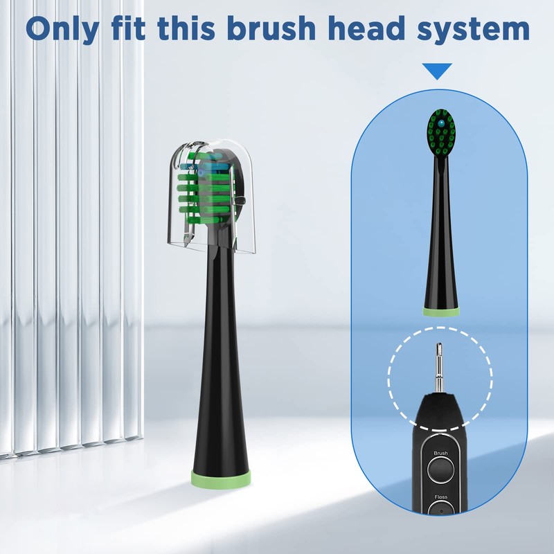 Replacement Toothbrush Heads for All Waterpik Sonic Fusion Models (SF-01,