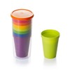 OFKPO Pack of 8 Plastic Cups, Stackable Plastic Cups for