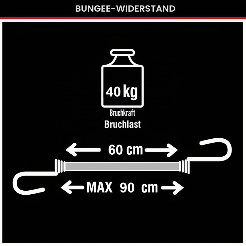 MasterLock 3020E Twin Wire Bungee Cord - Red