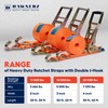 Dawnerz Heavy Duty 4 Inch x 30 Ft Ratchet Straps