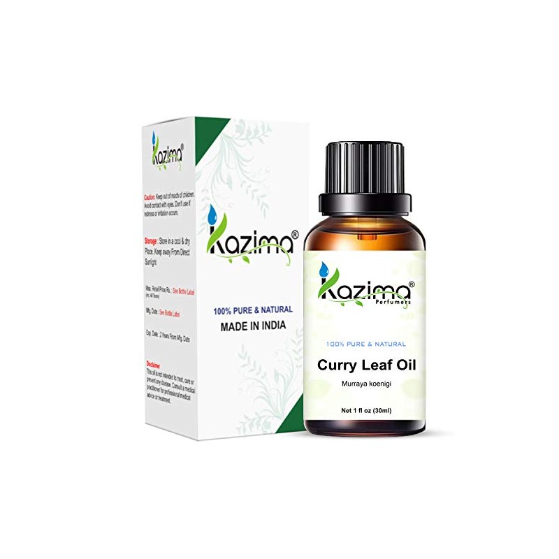 KAZIMA Curry Leaf Essential Oil - 100% Pure, Natural &