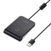 Elecom MR-ICA001BK IC Card Reader, Contactless, PC, Windows Mac, Compatible