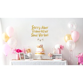 Funny Banner Sorry But Your 40s Are Over - 50th Birthday Decoration and Party Supplies