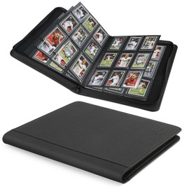 Foalgo Toploader Binder,Toploader Hard Cases, 9-Pocket Pages Sleeves Hold up 288 Cards.Toploader Card Binder with Sleeves for “3×4” rigid，Card Holder