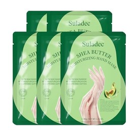 SULADEC Mascarilla Hidratante Para Manos Con Manteca De Karité Y Leche De Cabra, Mascarillas Hidratantes Para Manos Secas Y Agrietadas, Hidratante Pie
