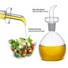 HAIZEEN Cruet multiusos de vidrio de 540 ml, decantador de