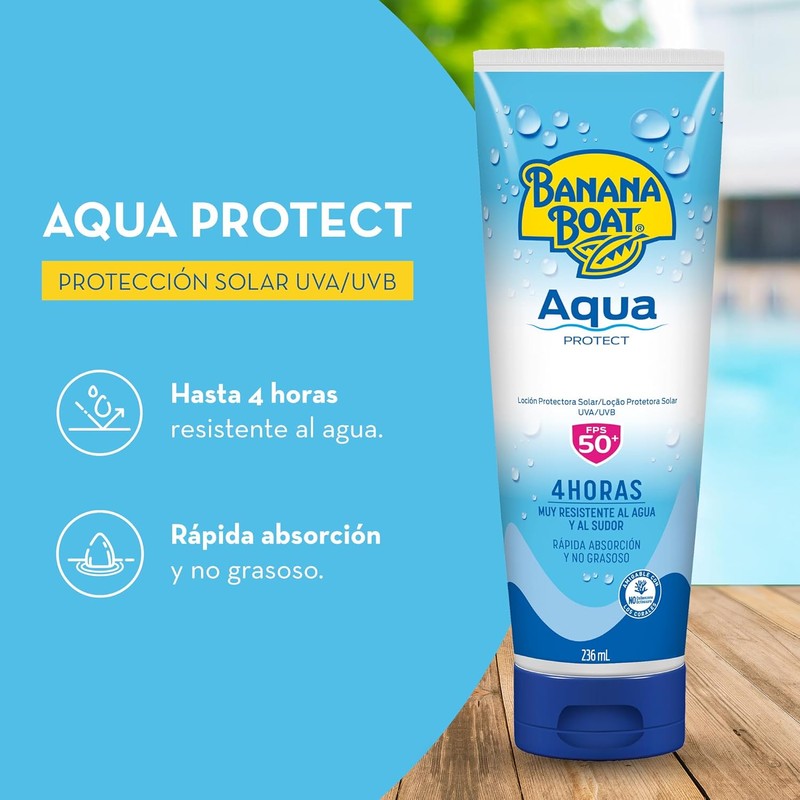 Banana Boat, Protector Solar Aqua Protect 50+ FPS 236 ml