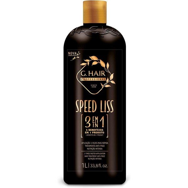 G.Hair Speed Liss 3 in 1 Brazilian Keratin 1 liter 33,8 fl.oz new packing
